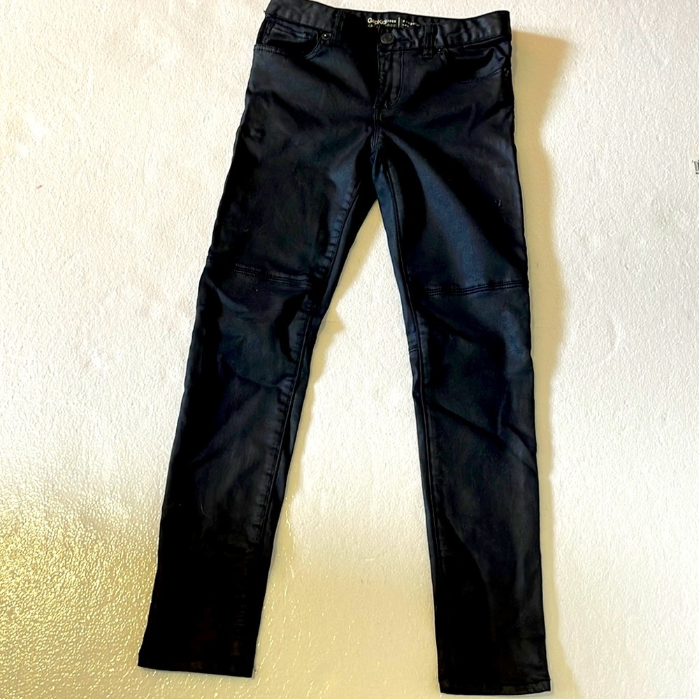 Gap Kids Super Skinny black sheen jeans